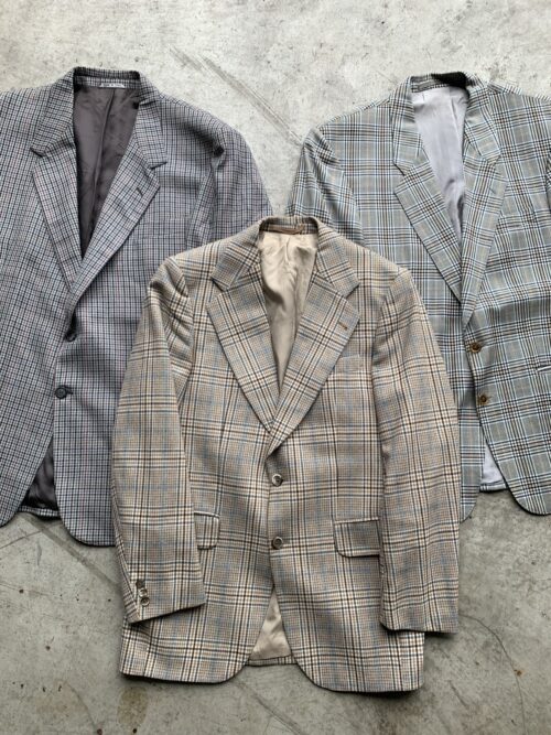 Men Plaid/Tartan Blazer Summer