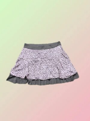 Liu Jo Y2K Pink Floral Layered Ruffle Mini Skirt