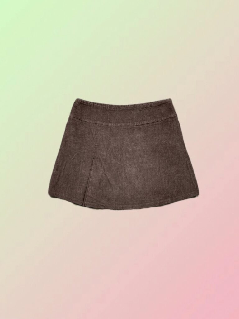 Y2K Brown Low Rise Mini Skirt