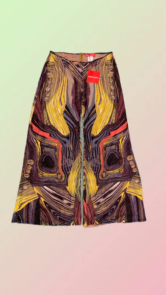 Angelo Marani Y2K Abstract Print Wide Leg Culottes