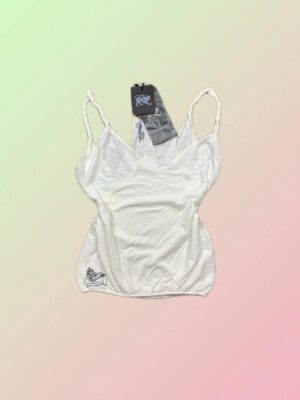 Parasuco Cult Y2K White Logo Cami Top